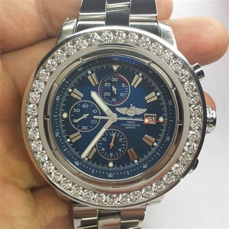 replica iced out breitling watches|fake breitling watches.